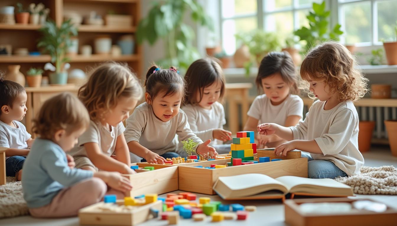 plusieurs enfants quui jouent à l'intérieur ,libre